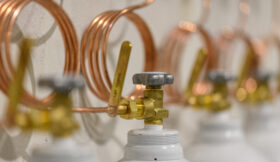 Alimentación alta presión de gases medicinales